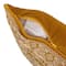 Hello Honey® 18" Chartreuse Pattern & Piping Cotton Velvet Pillow
